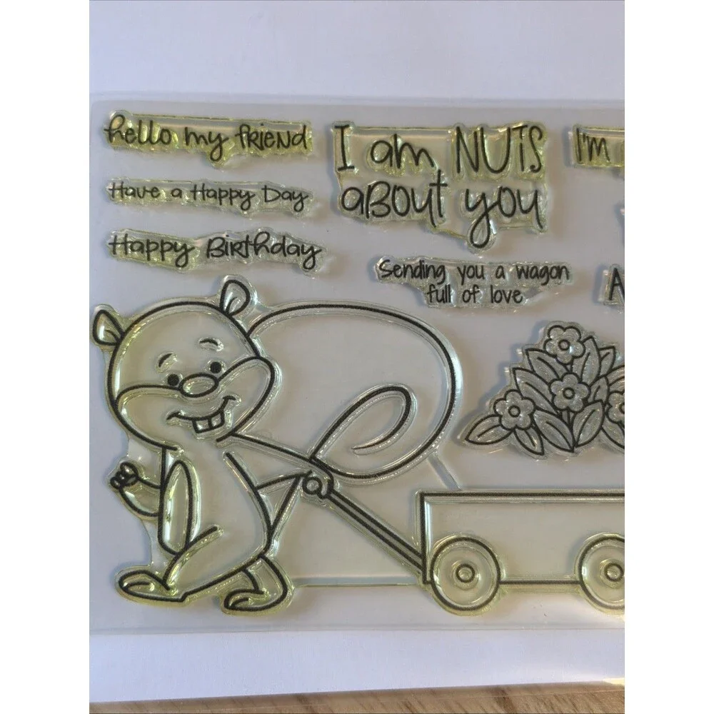 The Stamps Of Life Squirrels2stamp Clear Stamp Set - Cute Squirrel Designs